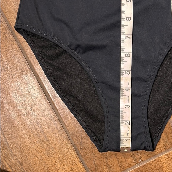 NWT Black Scalloped One-Piece Swimsuit size 2-Accessorize London - Picture 11 of 12